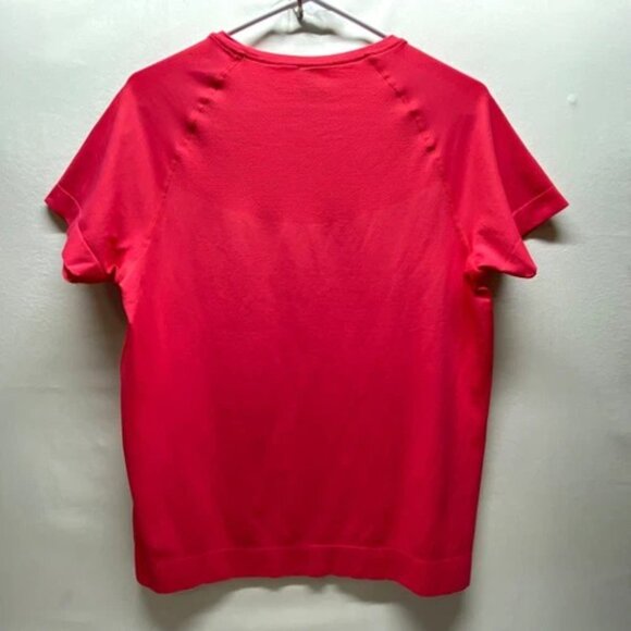 Mondetta Active T-Shirt Women's Large Bright Pink Seamless Fitted Crewneck NWT - Picture 2 of 9